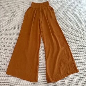 NWOT Wide-Leg Pants in Rust